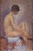 Georges Seurat Flank Stance oil painting artist